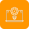 Custom solutions orange icon