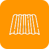 Siding orange icon